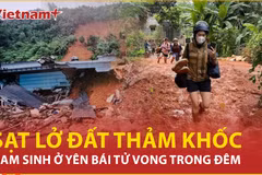 Sạt lở đất vùi lấp nhà ở thành phố Yên Bái, một nam sinh thiệt mạng