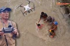 Những pha giải cứu nghẹt thở của "biệt đội anh hùng Drone" trong bão lũ