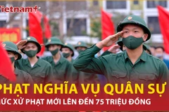 Chi tiết về mức phạt vi phạm nghĩa vụ quân sự