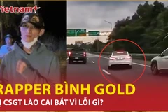 Rapper Bình "Gold" dương tính với ma túy khi lái xe lạng lách trên cao tốc