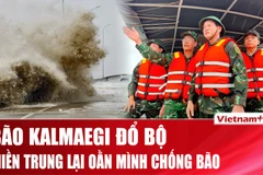 Cảnh báo bão Kalmaegi giật cấp 17, áp sát đất liền miền Trung 