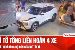 Kết quả đo nồng độ cồn của cô gái gây tai nạn liên hoàn ở Hà Nội