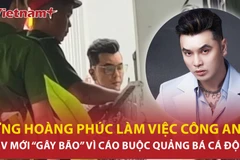 Ca sỹ Ưng Hoàng Phúc làm việc với Công an Thành phố Hồ Chí Minh sau MV gây tranh cãi