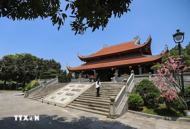 Công trình Nhà tưởng niệm người có công và cán bộ, công nhân Nhà máy in tiền tại đồn điền Chi Nê (Lạc Thủy, Hòa Bình). (Ảnh: Trọng Đạt/TTXVN) ttxvn-nha-may-in-tien-5.jpg