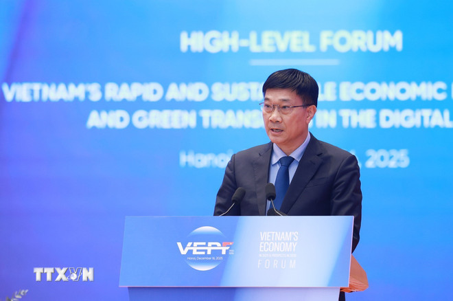 អនុប្រធានរដ្ឋសភា លោក វូ ហុង ថាញ់ ថ្លែងសុន្ទរកថា។ (រូបថត៖ ឌឿងយ៉ាង/VNA) ttxvn-vu-hong-thanh.jpg