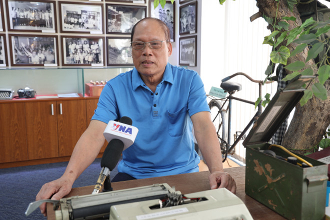 Periodista Nguyen Sy Thuy, exreportero de la Agencia de Noticias Liberación. (Foto: Thu Huong/VNA) nha-bao.jpg