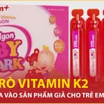 Vitamin K2 có vai trò gì mà được đưa vào sản phẩm giả cho trẻ em? 