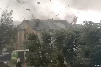 Lốc xoáy tại Luxembourg. (Nguồn: DW)
