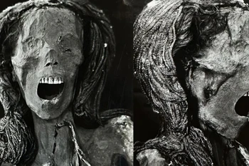 Hình ảnh xác ướp gào thét nổi tiếng ở Ai Cập. (Nguồn: CNN)