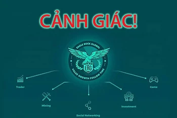 Hình thức hoạt động của Công ty Tài chính ERG thực chất là mô hình vay của người sau trả cho người trước. Hệ thống sẽ sụp đổ khi số tiền của nhà đầu tư mới không đủ trả lãi cho nhà đầu tư trước. (Ảnh: Bộ Công an)