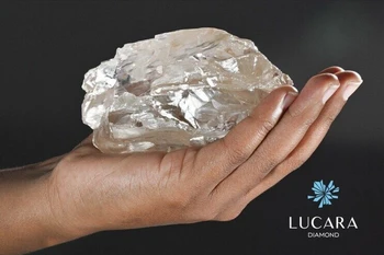 Viên kim cương khổng lồ nặng 2.492 carat được tìm thấy tại Botswana. (Nguồn: Lucara Diamon)