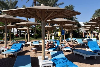 Điểm du lịch tại khu nghỉ mát Sharm El-Sheikh bên bờ Biển Đỏ. (Nguồn: AFP/TTXVN)