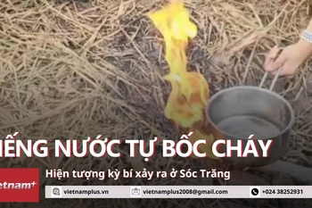 Bí ẩn hiện tượng giếng nước bốc cháy ở Sóc Trăng khiến nhiều người đổ xô đi xem 