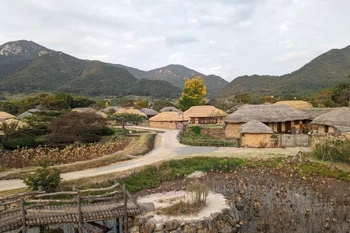 Một ngôi làng ở Jeolla (Hàn Quốc). (Nguồn: CNA)