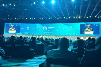 Phiên khai mạc Hội nghị lần thứ 13 của WTO tại UAE. (Ảnh: PV/Vietnam+)