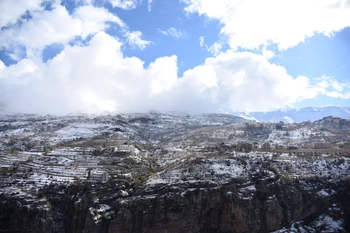 Quang cảnh tại Bsharri, Liban ngày 26/11/2024. (Ảnh: THX/TTXVN)