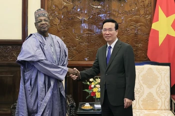 Chủ tịch nước Võ Văn Thưởng tiếp Đại sứ Nigeria tại Việt Nam