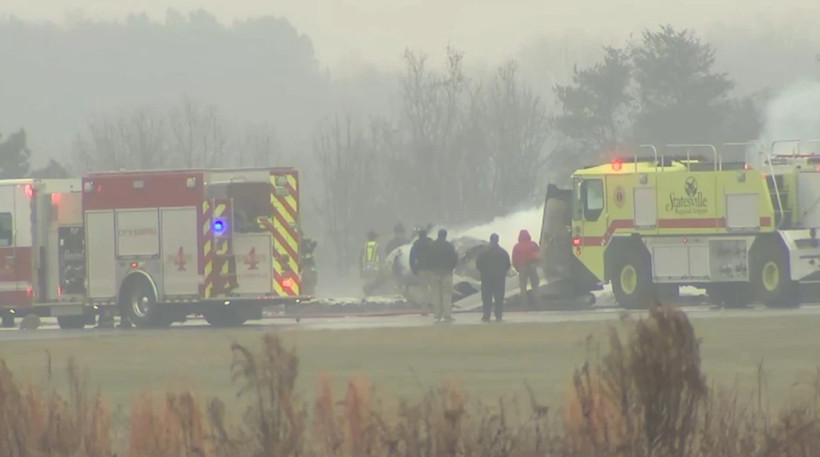 Mỹ: Rơi máy bay tại bang North Carolina gây thương vong Máy bay Cessna C550 là dòng máy bay nhỏ, thường có thể chở 7-9 người bao gồm cả phi công. (Nguồn: WSOC)