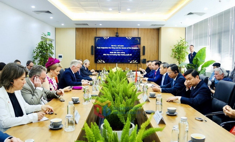 Quang cảnh buổi làm việc. (Ảnh: TTXVN phát)