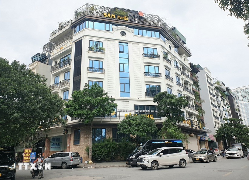 Trụ sở Công ty Cổ phần Tập đoàn Mỹ Hạnh tại 39 Nguyễn Quốc Trị, phường Trung Hoà, quận Cầu Giấy, thành phố Hà Nội. (Ảnh: Nguyễn Thắng/TTXVN)