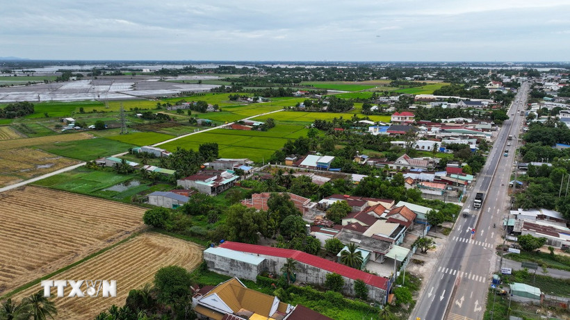 Cao tốc Thành phố Hồ Chí Minh-Mộc Bài sẽ kết nối vào Quốc lộ 22 thuộc tỉnh Tây Ninh. (Ảnh: Giang Phương/TTXVN)