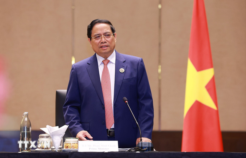 Thủ tướng Phạm Minh Chính làm việc với các Đại sứ Việt Nam tại khu vực ASEAN Thủ tướng Phạm Minh Chính làm việc với Đại sứ Việt Nam tại một số nước trong khu vực Đông Nam Á. (Ảnh: Dương Giang/TTXVN)