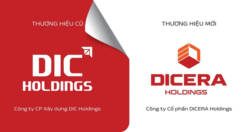 Diện mạo thương hiệu mới của DIC Holdings. (Nguồn: Vietnam+)