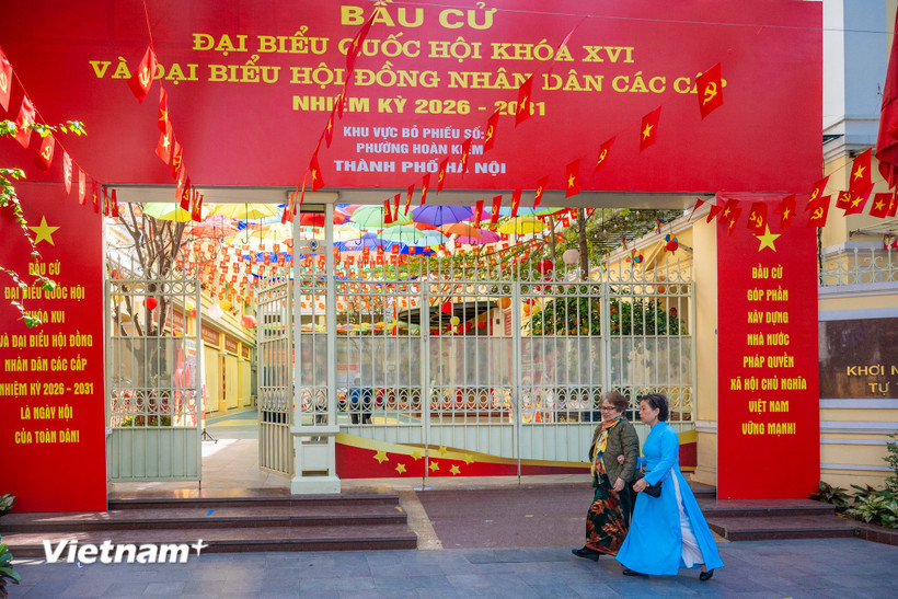 Cuộc bầu cử đại biểu Quốc hội khóa XVI và Hội đồng Nhân dân các cấp nhiệm kỳ 2026-2031 là dấu mốc đặc biệt cho một giai đoạn phát triển mới. (Ảnh: Minh Sơn/Vietnam+)