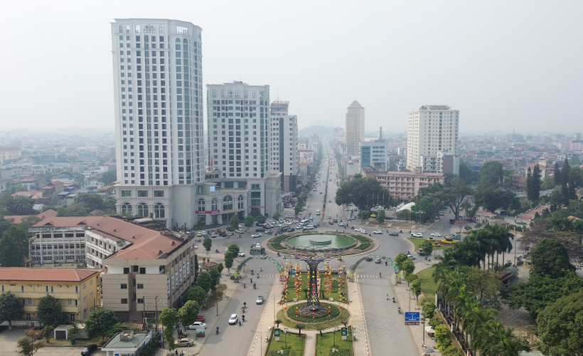 Thành phố Thái Nguyên - trung tâm kinh tế, chính trị xã hội của tỉnh Thái Nguyên. (Nguồn: Vietnam+)