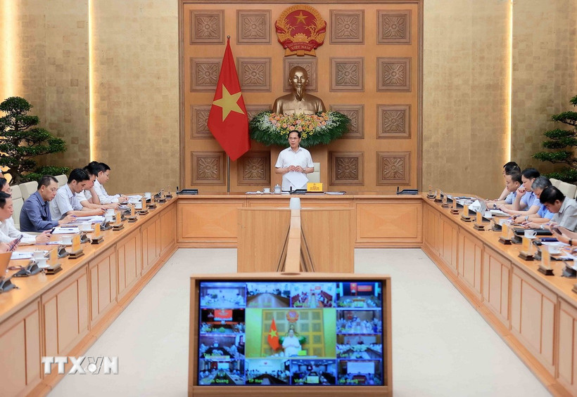 Phó Thủ tướng Bùi Thanh Sơn phát biểu. (Ảnh: An Đăng/TTXVN)