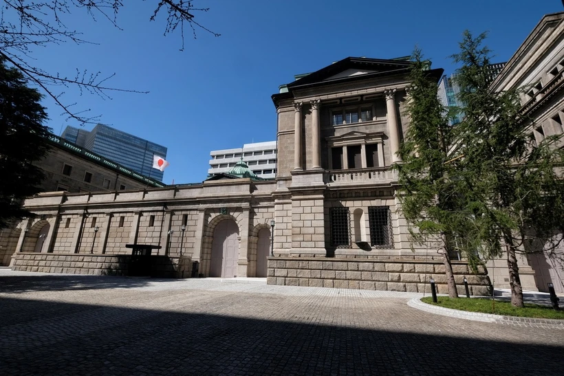 Trụ sở Ngân hàng trung ương Nhật Bản (BOJ) ở Tokyo. (Ảnh: AFP/TTXVN)