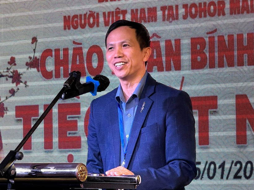 Ông Nguyễn Bá Tân, đại diện Đại sứ quán Việt Nam tại Malaysia, phát biểu. (Ảnh: Viên Luyến/TTXVN)