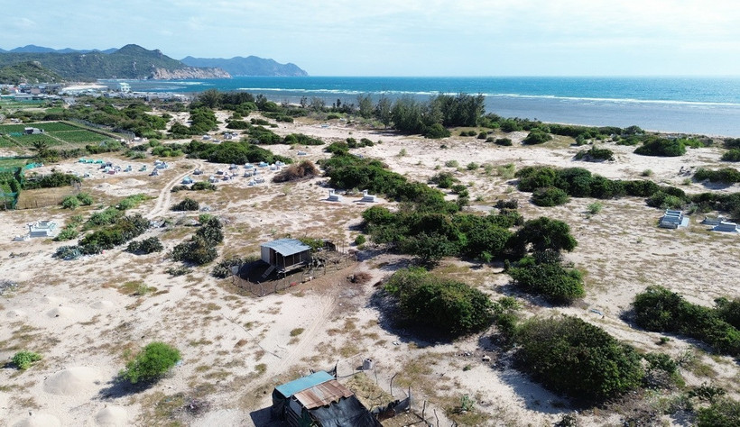 Khu vực quy hoạch xây dựng dự án Nhà máy điện hạt nhân Ninh Thuận 2 tại xã Vĩnh Hải (huyện Ninh Hải, tỉnh Ninh Thuận). (Ảnh: Nguyễn Thành/TTXVN)