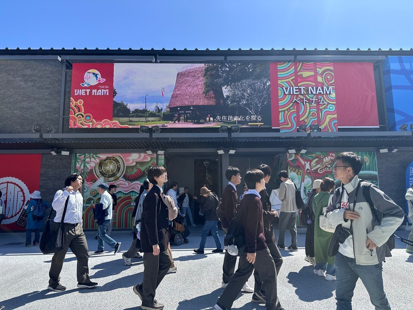 Nhà Triển lãm Việt Nam tại EXPO 2025. (Ảnh: Nguyễn Tuyến/TTXVN)