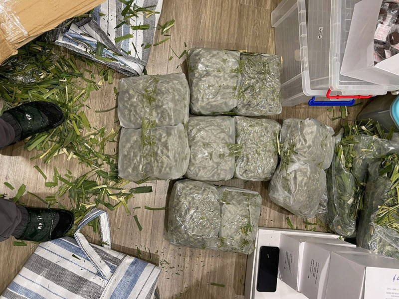 Tang vật thu giữ được trong chuyên án. (Nguồn: Báo Công an Nhân dân)