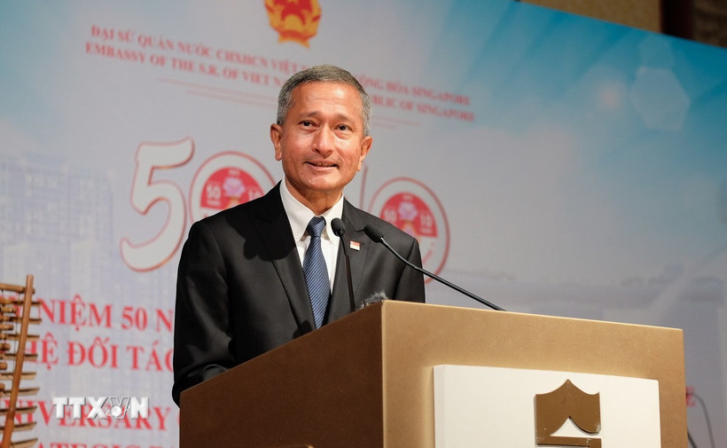 Bộ trưởng Ngoại giao Singapore Vivian Balakrishnan. (Ảnh: Lê Dương/TTXVN)