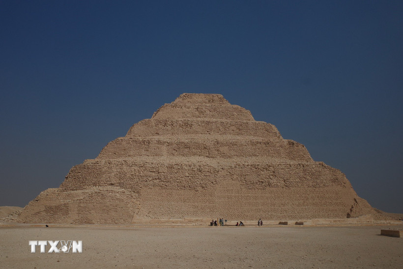 Kim tự tháp Saqqara ở Ai Cập. (Ảnh: Hoàng Nhật/TTXVN)