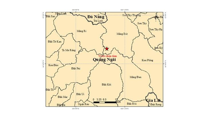 (Nguồn: Trung tâm Báo tin động đất và Cảnh báo sóng thần)