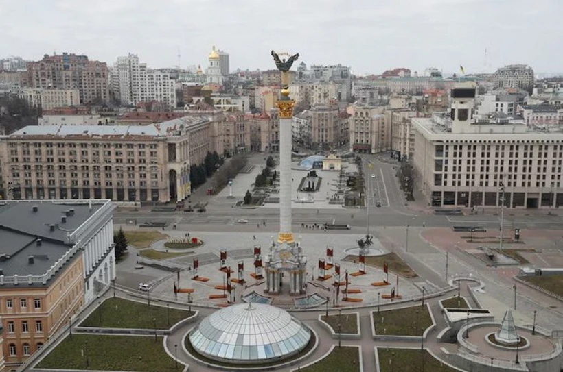 Quảng trường Độc lập ở Kiev, Ukraine. (Ảnh: REUTERS/TTXVN)