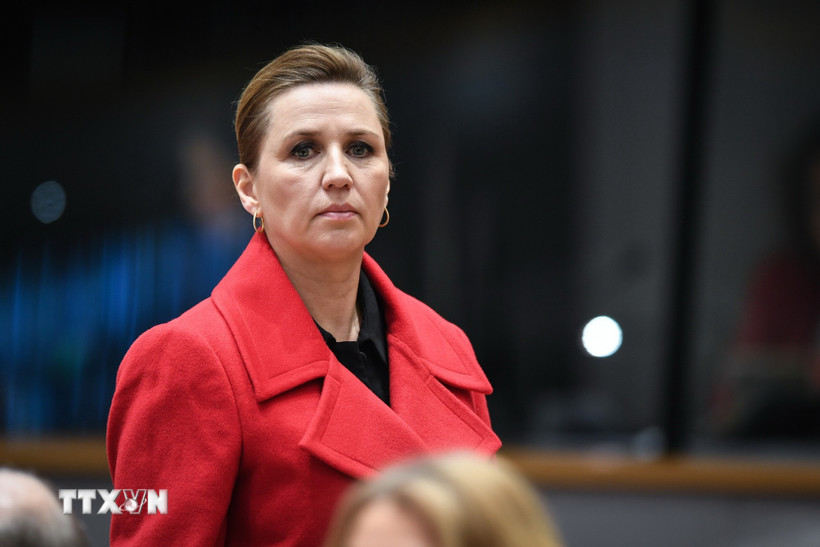 Thủ tướng Đan Mạch Mette Frederiksen. (Nguồn: THX/TTXVN)