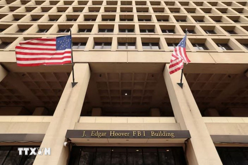 Quang cảnh bên ngoài trụ sở Cục Điều tra Liên bang Mỹ ở Washington. (Nguồn: REUTERS/TTXVN)