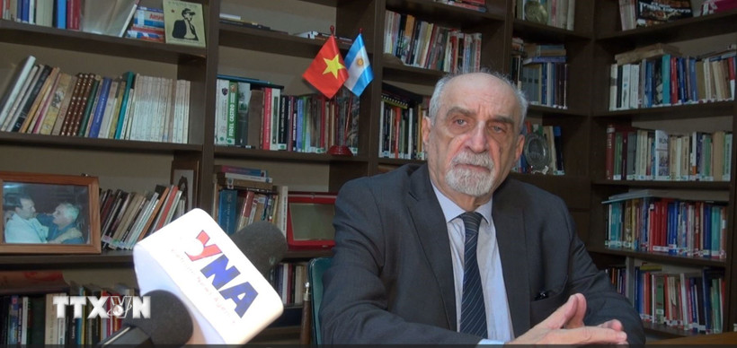 Tổng Bí thư Đảng Cộng sản Argentina, ông Kreyness. (Ảnh: Diệu Hương/TTXVN)