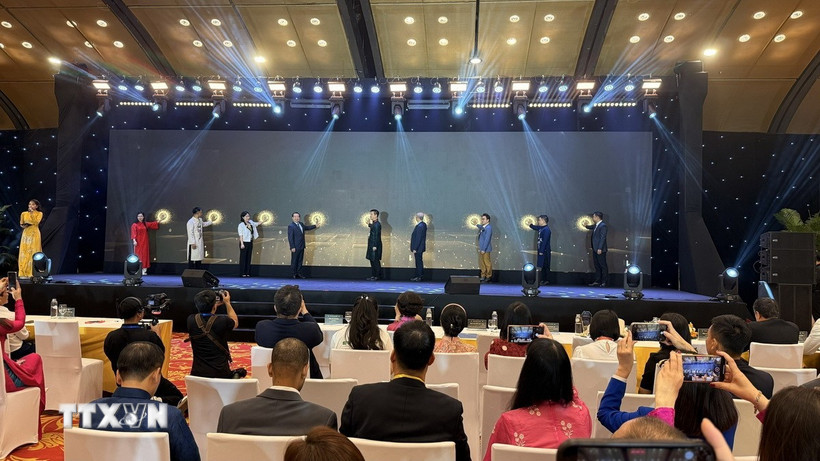 Các đại biểu tham dự khai mạc Triển lãm-Hội nghị du lịch MICE EXPO 2025. (Ảnh: Ngọc Bích/TTXVN)