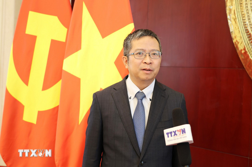 Đại sứ Việt Nam tại Trung Quốc Phạm Thanh Bình. (Ảnh: Quang Hưng/TTXVN)