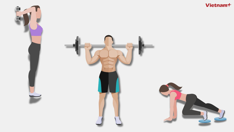 Đầu năm là thời điểm chúng ta có xu hướng quyết tâm tập trung vào việc rèn luyện sức khỏe, chăm chỉ tập luyện. (Nguồn: Vietnam+)