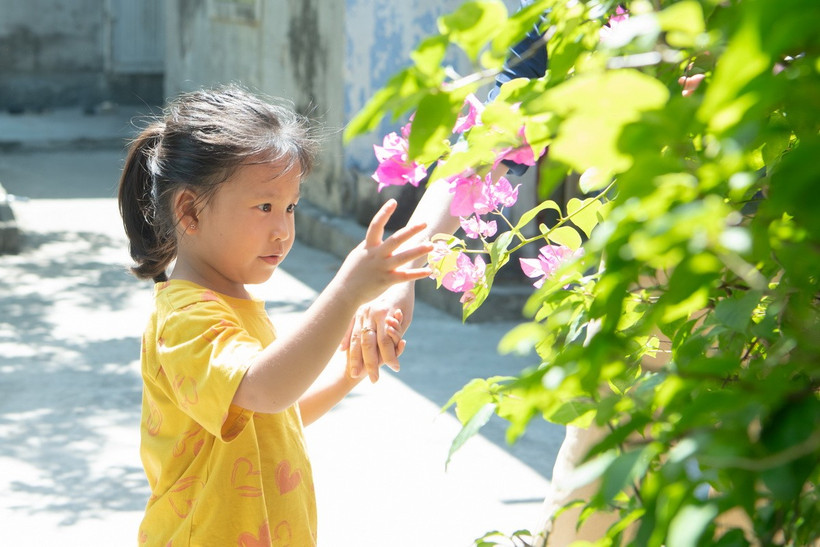 Hai năm trước, Trâm Anh trải qua một cuộc phẫu thuật lớn, chữa trị dị tật bẩm sinh ở tim. Khi mới chào đời, vùng ngực của em đã nhô cao bất thường, có thể nhìn rõ bằng mắt thường. (Nguồn: Vietnam+)