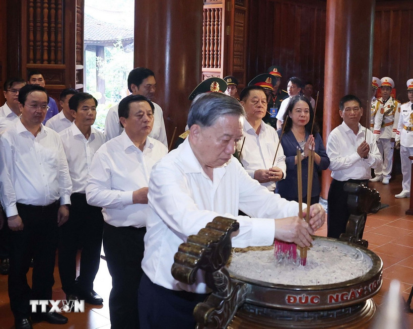 Khu di tích Kim Liên, Nam Đàn. (Ảnh: Bích Huệ/TTXVN)