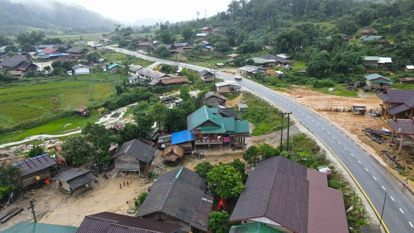 Một khu vực biên giới Lào-Việt Nam. (Ảnh: Đỗ Bá Thành/TTXVN)