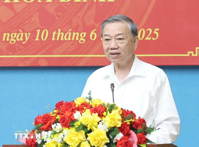 Tổng Bí thư: Phát triển hành lang kinh tế xuyên suốt đồng bằng-trung du-miền núi