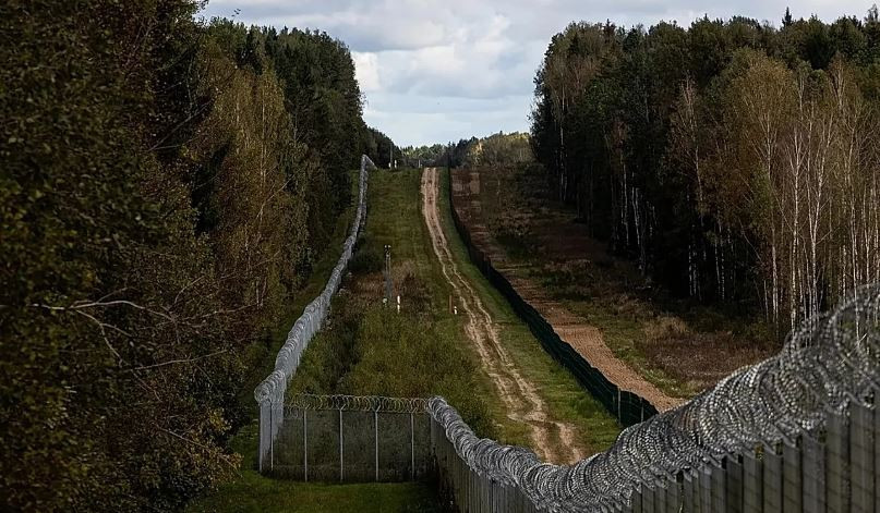 Khu vực biên giới Litva-Belarus. (Nguồn: Euronews)